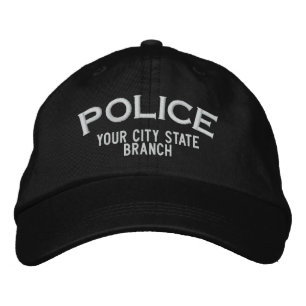 Bordada Gorra personalizado de la policía