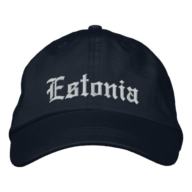 Bordada Gorra Personalizar de Estonia (Anverso)