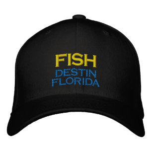 Bordada Gorra PESQUERO DE DESTINO PESQUERO DE FLORIDA