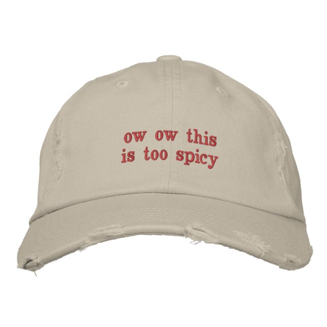 Bordada gorra picante (Anverso)