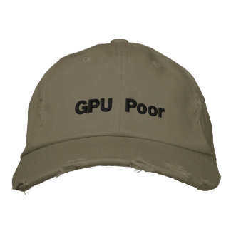Bordada GORRA pobre de GPU