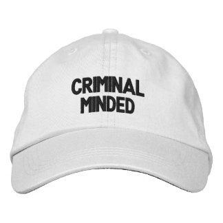 Bordada gorra procesable de mente criminal