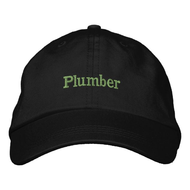 Bordada Gorra profesional de fontanero (Anverso)