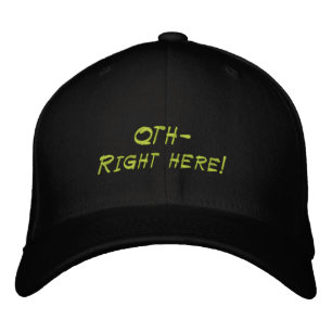 Bordada Gorra QTH de Radio Amateur