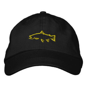 Bordada Gorra Rastreador de truchas - Amarillo