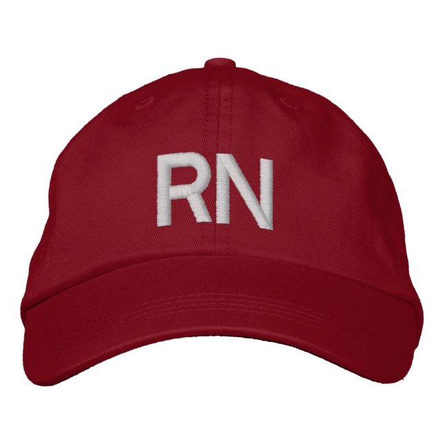Bordada Gorra RN - rojo (Anverso)