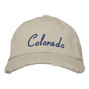 Bordada Gorra rudo de texto simple de Colorado