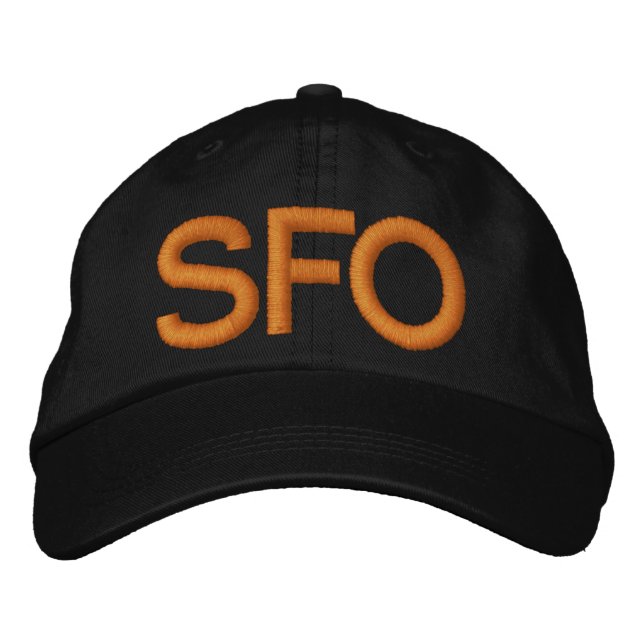 Bordada Gorra SFO de San Francisco (Anverso)