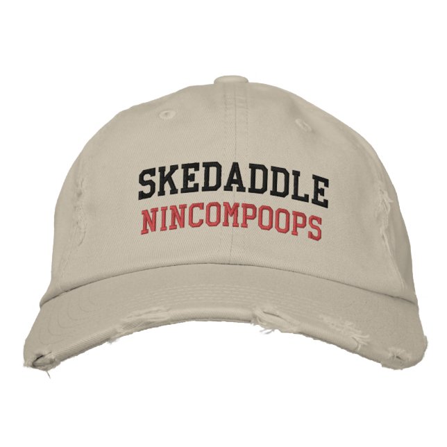 BORDADA GORRA SKEDADDLE NINCOMPOOPS (Anverso)