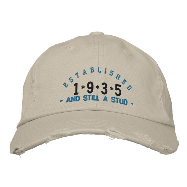 Bordada Gorra Stud Embroidery de 1935 (Anverso)