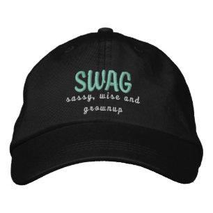 Bordada GORRA SWAG en negro