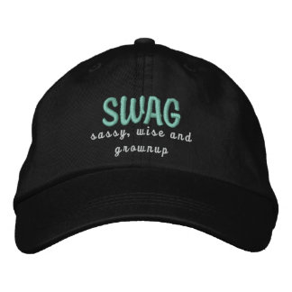 Bordada GORRA SWAG en negro