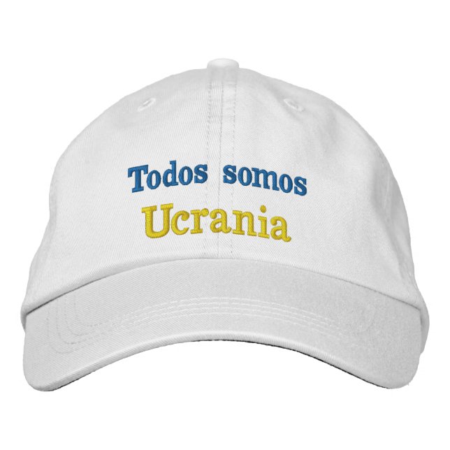 Bordada Gorra todos somos Ucrania (Anverso)