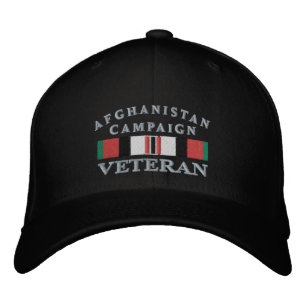 Bordada Gorra veterano de campaña en Afganistán