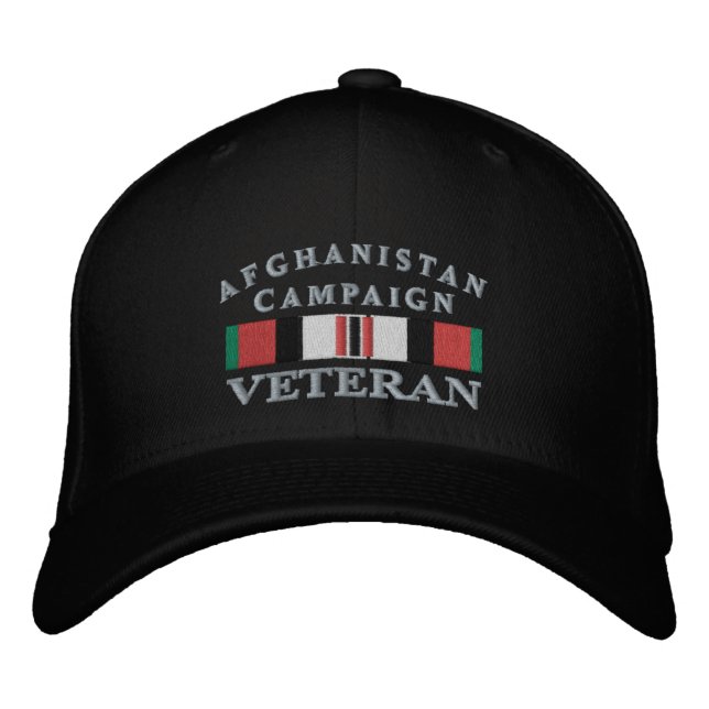 Bordada Gorra veterano de campaña en Afganistán (Anverso)