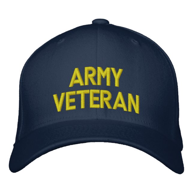 Bordada Gorra veterano del ejército (Anverso)