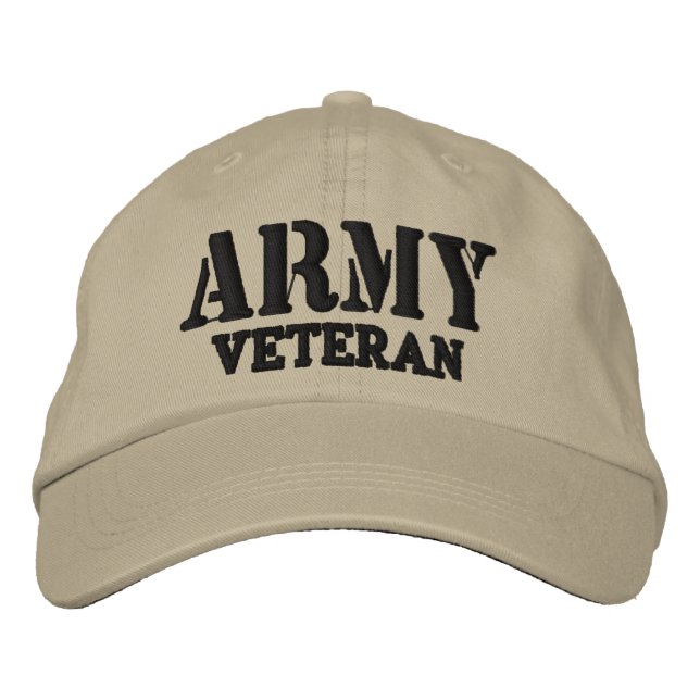 Bordada Gorra veterano del ejército (Anverso)