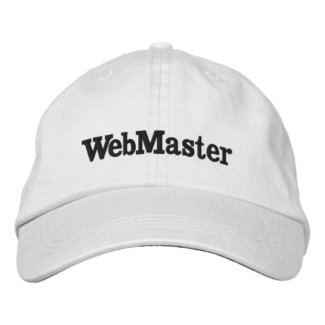 Bordada Gorra WebMaster (Anverso)