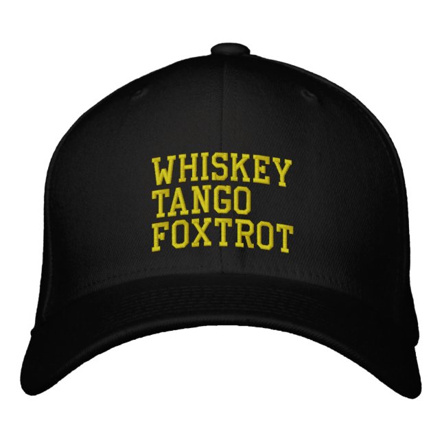 Bordada Gorra WhiskeyTangoFoxtrot (versión militar) (Anverso)
