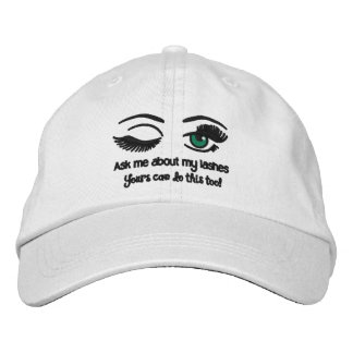 Bordada Gorra Winking Eyelash