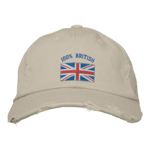 Bordada Gran Bretaña bordó gorra