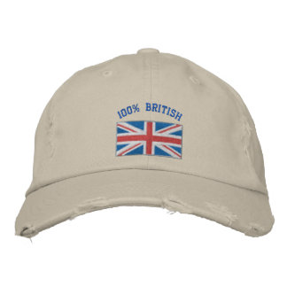 Bordada Gran Bretaña bordó gorra