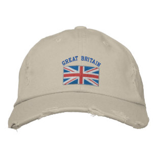 Bordada Gran Bretaña bordó gorra