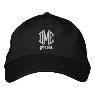Bordada Groom Custom Wedding Monograma Gorra de béisbol