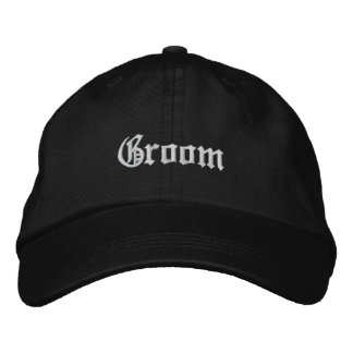 Bordada Groom Embroidered Gorra