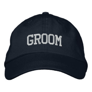 Bordada Groom gorra