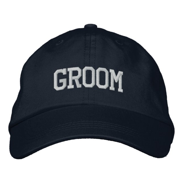 Bordada Groom gorra (Anverso)