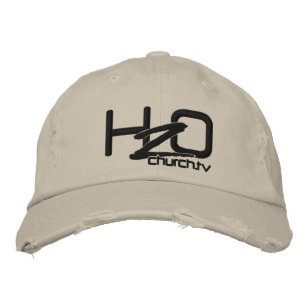 Bordada H2OChurch.tv - Gorra de Denim Embroidered con prob