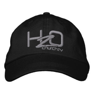 Bordada H2OChurch.tv = Gorra de logotipos bordados