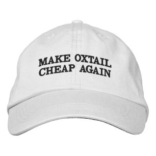 Bordada Hacer que Oxtail sea barato de nuevo Gorra