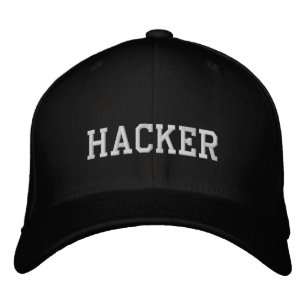Bordada Hacker de Gorra negro