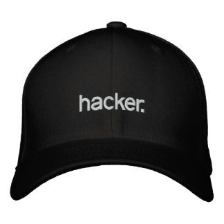 Bordada Hackers de Gorra negro.