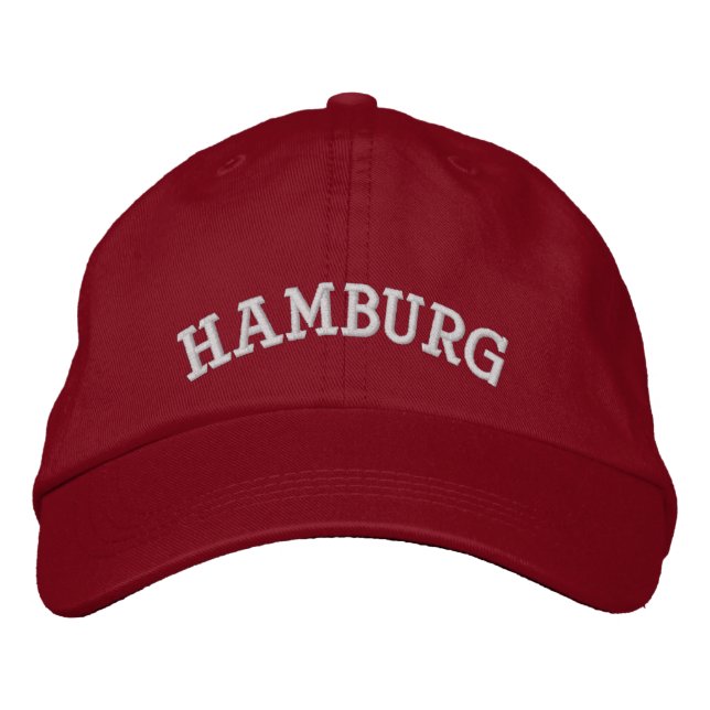 Bordada Hamburgo, Alemania Gorra adaptable básico (Anverso)