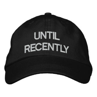 Bordada Hasta el Gorra negro ajustable recientemente