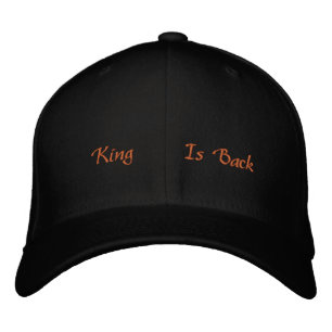 Bordada Haz que cada atuendo se destaque Gorra King is Bac