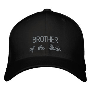Bordada Hermano del gorra de la novia
