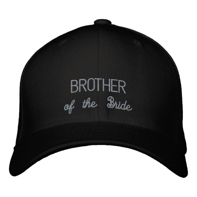 Bordada Hermano del gorra de la novia (Anverso)