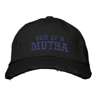 Bordada Hijo de un Gorra barrido de mutha