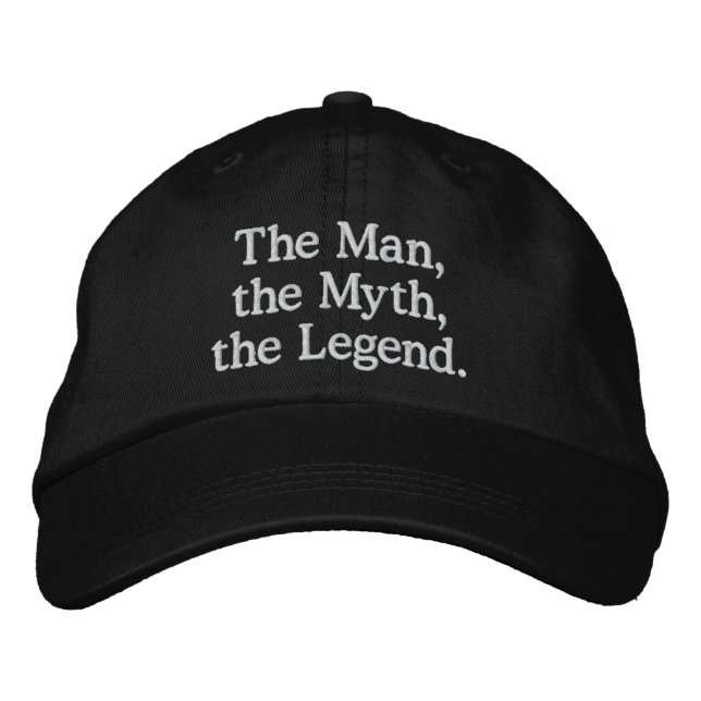 Bordada Hombre, mito, Gorra de leyenda (Anverso)