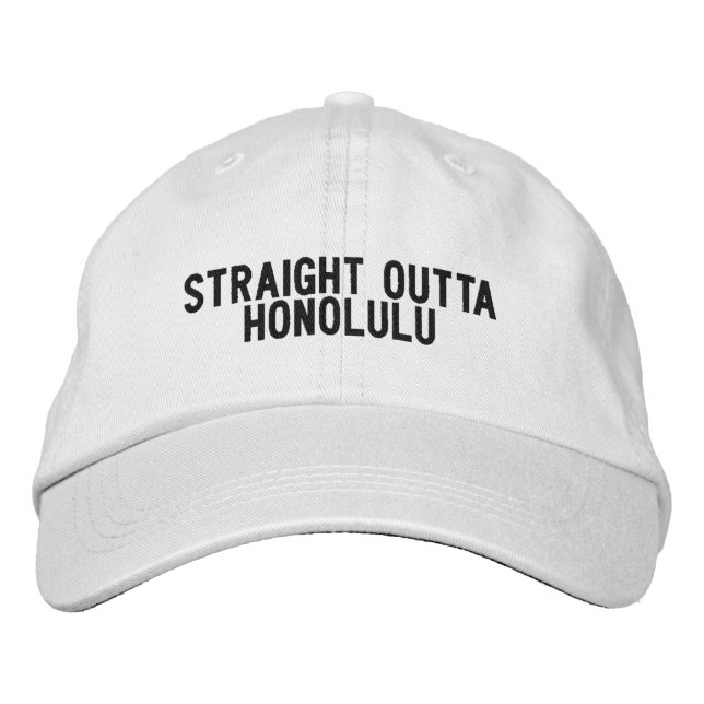 Bordada Honolulu, Gorra de Hawaii (Anverso)