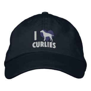 Bordada I Love Curlies Embroidered Gorra (Azul)