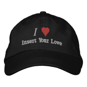 Bordada I Love (Heart) Bordado Gorra