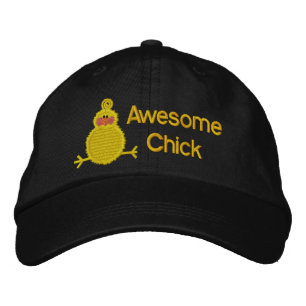 Bordada Impresionante Gorra de pollo