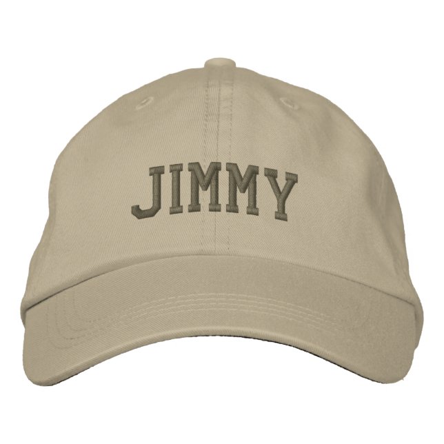 Bordada Jimmy Name Embroidered Baseball Cap / Gorra (Anverso)