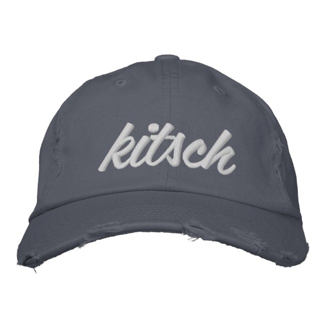 Bordada Kitsch Bitsch© : Gorra borrosa kitsch (Anverso)