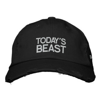 Bordada La bestia de hoy es un Gorra bordado